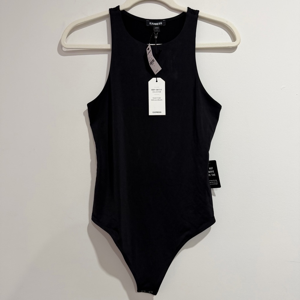 Express Body Contour Sleeveless High-Neck Thong Bodysuit NWT